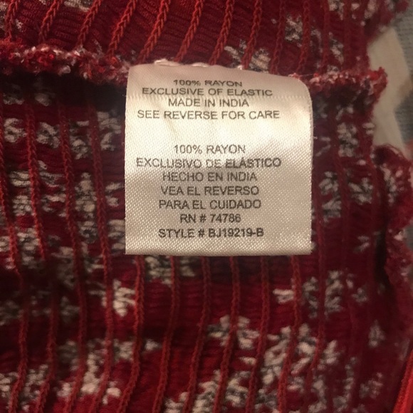 Burgundy Smocked Long-Sleeve Peplum Crop Top - Picture 7 of 7